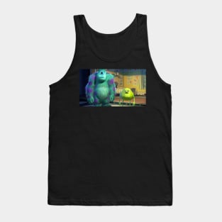 Mike Wazowski and Sully Face Swap Meme Tank Top